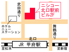 甲府院の地図